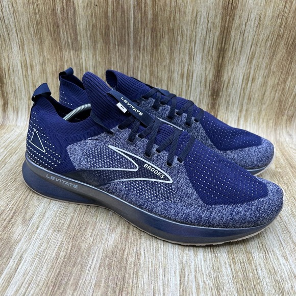 Brooks Other - Brooks Levitate 5 Stealth Fit Men's Size 12.5 Running Shoes Sneakers Blue Gray